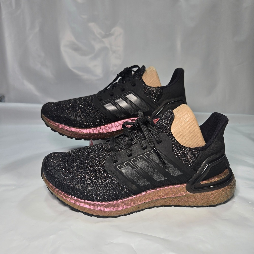 Adidas Ultraboost 20 Womens Running Shoes Black Rose Gold FX0455 US 5 Sneaker